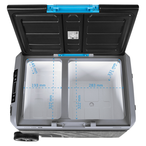 Lada frigorifica profesionala cu compresor, Troller, 40 l, Panou tactil, Porturi USB-A, USB-C, Alimentare DC 12/24 V si adaptor 220 V, aplicatie Smart [5]