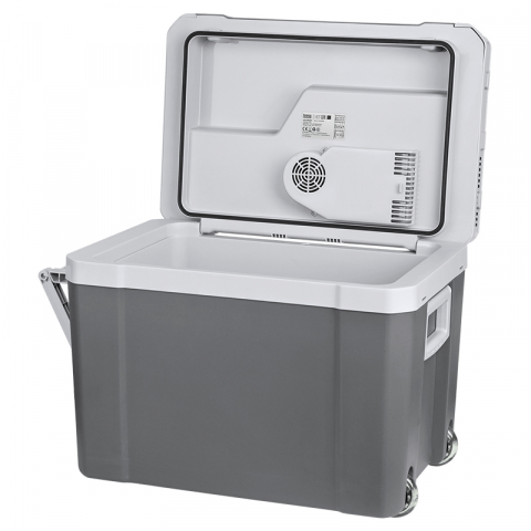 Lada frigorifica Troller TEESA TSA5006.1, racire-incalzire 35L, alimentare bricheta auto 12V, priza 230V, clasa energetica E, Gri [1]
