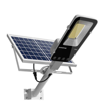 Lampi solare - Lampă stradală solară LED Superfire FF5-E, 2000 lm, acumulator 20.000 mAh, panou solar și telecomandă