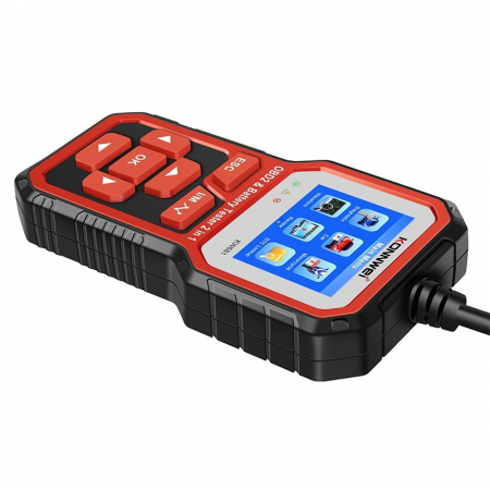 Diagnoza si Tester Baterie Auto 2in1 Konnwei KW681, 6V si 12V, Testare Tensiune, Pornire la Rece, Rezistenta, Stadiu Incarcare, ACID/AGM/EGL/EFB, Compatibil Android si iOS [12]