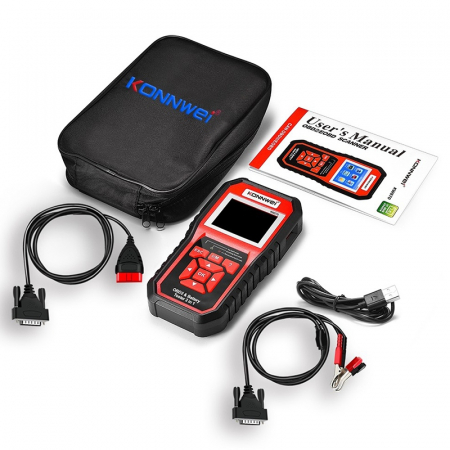 Tester baterii si diagnostice OBD II KONNWEI KW870, 2 in 1, pentru masini 12V, functii complete [6]