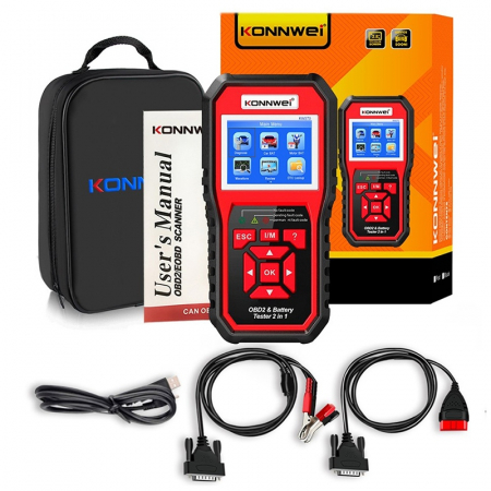 Tester baterii si diagnostice OBD II KONNWEI KW870, 2 in 1, pentru masini 12V, functii complete [7]