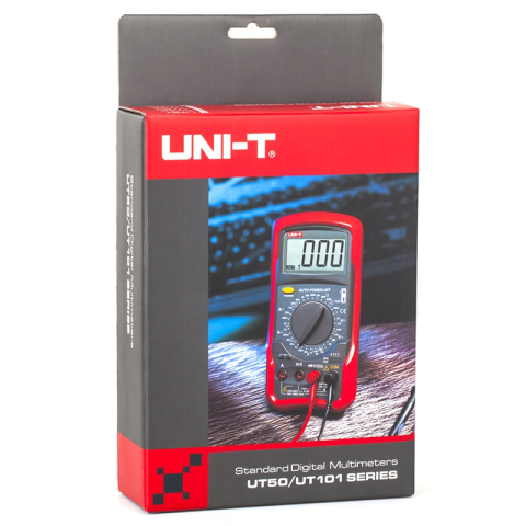 Multimetru Digital Uni-T UT53, Temperatura -20 pana la 1000°C, Capacitate 20µF, Tensiune, Curent, hFE [5]