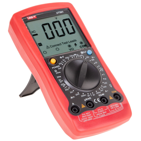 Multimetru Digital Uni-T UT58A, Capacitate 100µF, Tensiune DC/AC, Curent, Rezistenta, Oprire Automata, Continuitate [3]