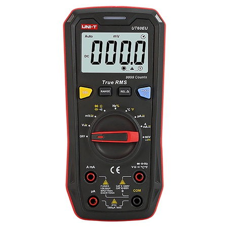 Scule si aparate - Multimetru Digital Uni-T UT60EU, True RMS, Autoscalare, CAT III 600V, Tensiune, Curent, Rezistenta, Testare Diode