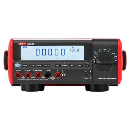 Scule si aparate - Multimetru Laborator Uni-T UT804, True RMS, Temperatura 1000°C, Autoscalare, Data Logging, Peak Hold, Frecventa 100kHz