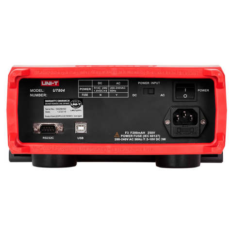 Multimetru Laborator Uni-T UT804, True RMS, Temperatura 1000°C, Autoscalare, Data Logging, Peak Hold, Frecventa 100kHz [5]