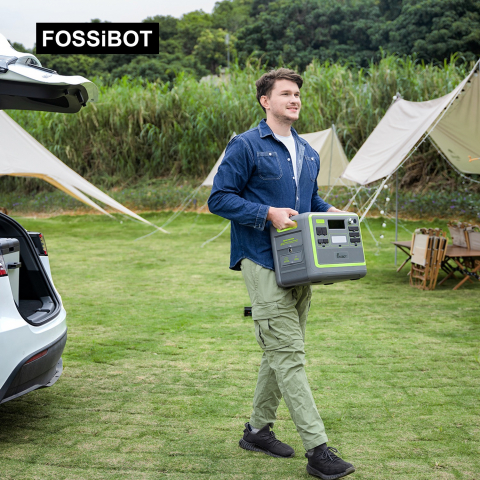 Pachet Fossibot  F2400 Verde Statie electrica de incarcare portabila , LED, IP67 + Panou solar portabil Fossibot SP420  420W [17]