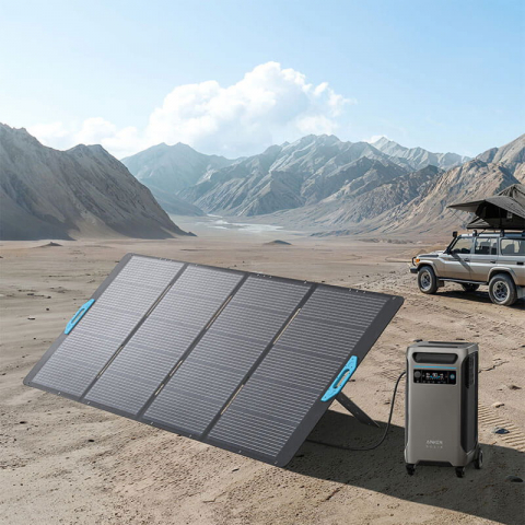 Kit Generator Solar 19,200Wh 6000W Anker Solix F3800 + BP3800 + panou solar 3 x 400W (1200W) [10]