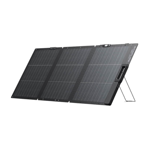 Toate panourile portabile - Panou solar Ecoflow 160W NextGen portabil, bifacial, ultra-usor, Negru