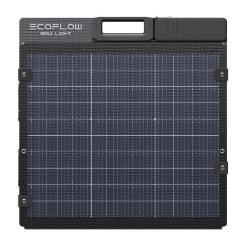 Panou solar Ecoflow 160W NextGen portabil, bifacial, ultra-usor, Negru [1]