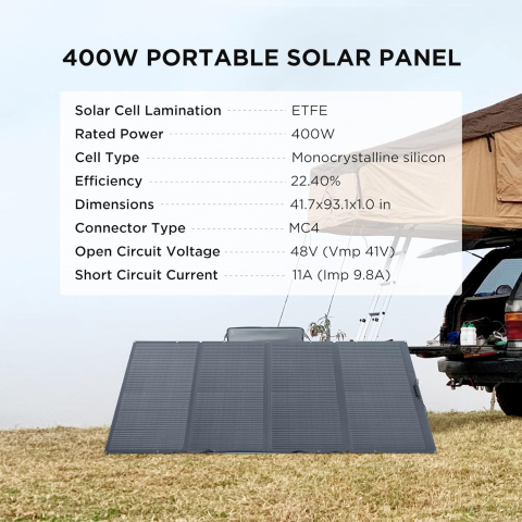 Panou Solar Pliabil Portabil 400W Ecoflow [4]