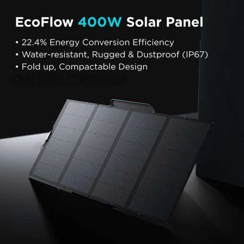 Panou Solar Pliabil Portabil 400W Ecoflow [8]