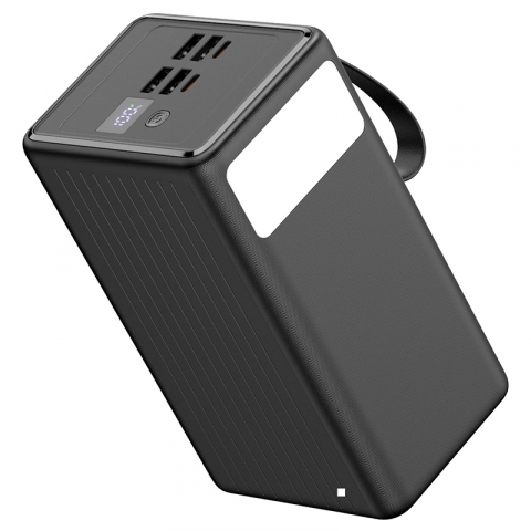 Power bank Platinet PMPB7020 70000mAh 20W PD negru, cu lanterna, pentru camping, pene de curent, urgente [1]