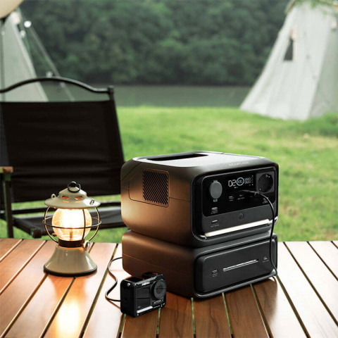 Kit Generator Solar Portabil EcoFlow River 3 Max, 572Wh, 600W cu panou 160W [9]