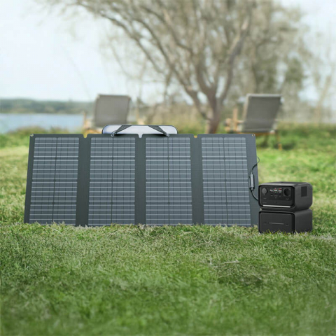 Kit Generator Solar Portabil EcoFlow River 3 Max Plus, 858Wh, 600W cu panou 220W [10]