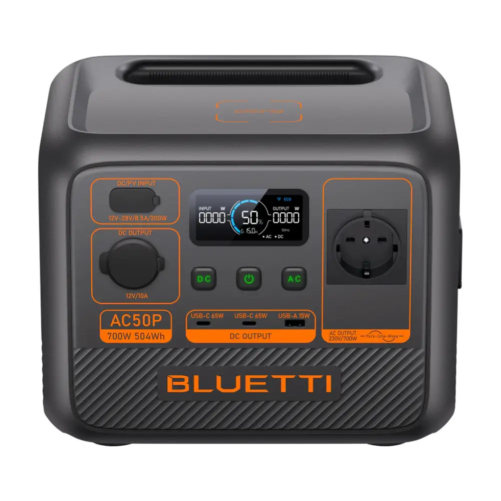 Kit generator solar portabil Bluetti AC50P 700W 504Wh + panou 200W Bluetti [3]