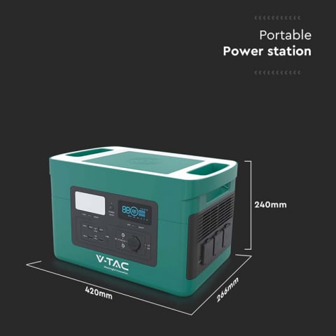 Statie de alimentare portabila V-TAC VT-1001N 1000W 1024Wh [4]