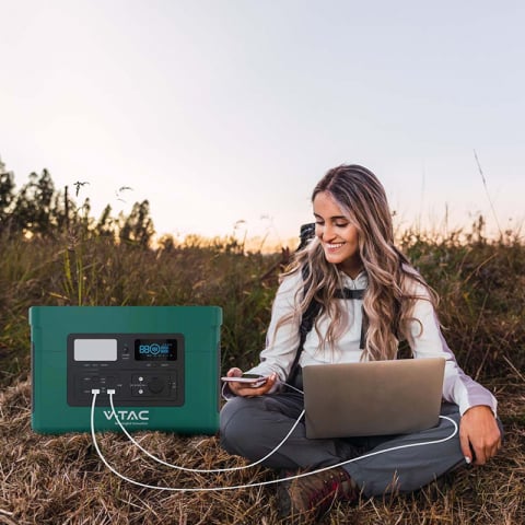 Statie de alimentare portabila V-TAC VT-1001N 1000W 1024Wh [12]