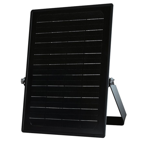 Proiector LED solar 10W 1500lm IP65 cu lumina rece si neutra 4000K + 6000K - Negru [4]