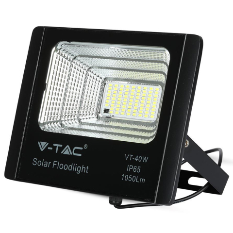 Proiector LED solar 16W 6000K IP65 cu telecomanda si panou solar [2]