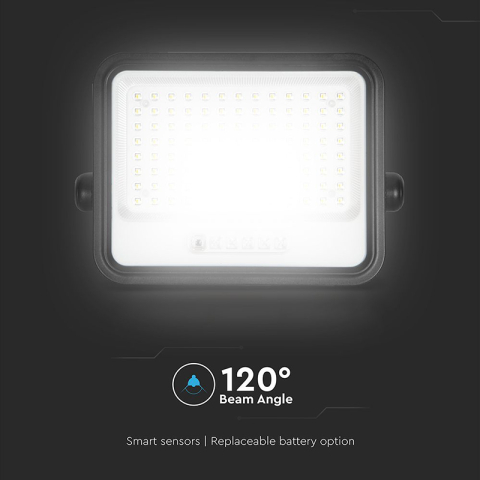 Proiector LED solar 200W exterior 7 in 1 dimabil IP65 cu telecomanda [11]