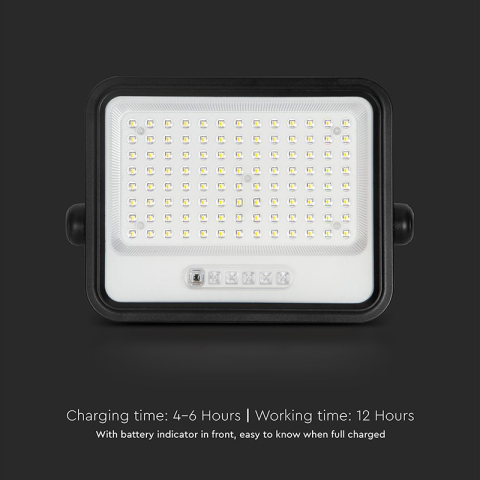 Proiector LED solar 200W exterior 7 in 1 dimabil IP65 cu telecomanda [10]
