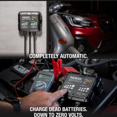 Redresor Noco GENIUS2X2 auto moto 6V / 12V 2 x 2A pentru acumulatori Plumb-Acid AGM GEL VRLA Litiu [4]