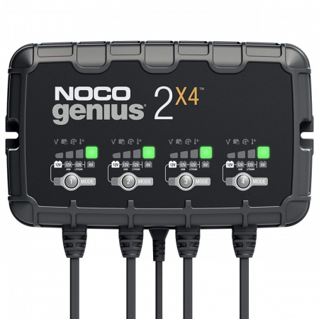 Incarcatoare si Redresoare Acumulatori - Redresor Noco GENIUS2X4 auto moto 6V / 12V 4 x 2A pentru acumulatori Plumb-Acid AGM GEL VRLA Litiu