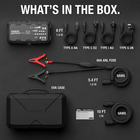 Redresor NocoGenius Smart 6+12+24V 50A/50A/24A pentru acumulatori maxim 500A/1000A Genius Pro50 [3]