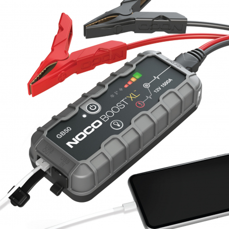 Robot Pornire Auto, Jump Starter Auto 12V Portabil, Curent Pornire 1500A Litiu-Ion, Noco Boost Gb50 [1]