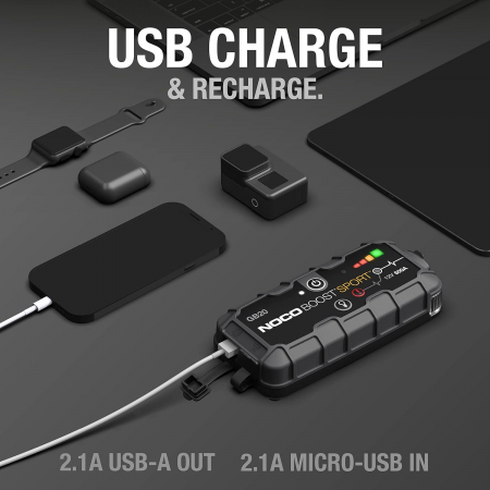 Robot Pornire Auto, Jump Starter Auto 12V Portabil, Curent Pornire 500A Litiu-Ion, Noco Boost Gb20 [5]