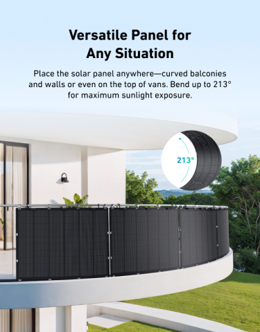 Set 4 Panouri solare flexibile Anker Solix FS20, 225W, IP67, Tehnologie TOPCon [6]