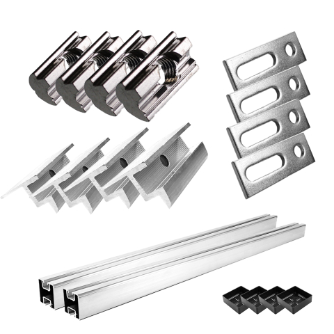 Sistem de prindere 1 panou fotovoltaic, pentru acoperisuri inclinate de tabla [1]