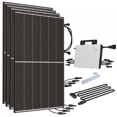 Sisteme fotovoltaice pentru balcon - Kit solar complet 1780W pentru balcon cu microinvertor 1600W fara stocare