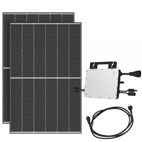 Sisteme fotovoltaice pentru balcon - Kit solar complet 890W pentru balcon cu microinvertor 800W fara stocare