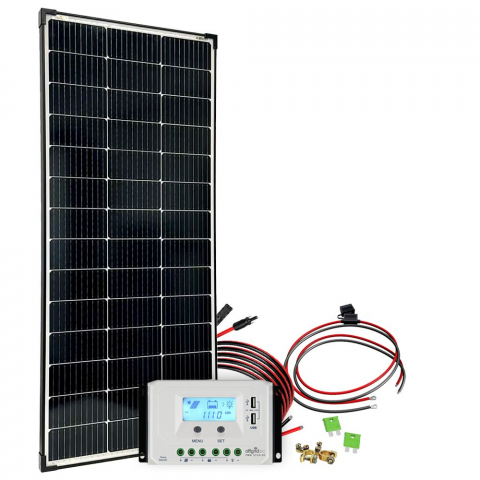Sisteme fotovoltaice off-grid - Kit fotovoltaic off-grid 150W 12/24V pentru consum redus