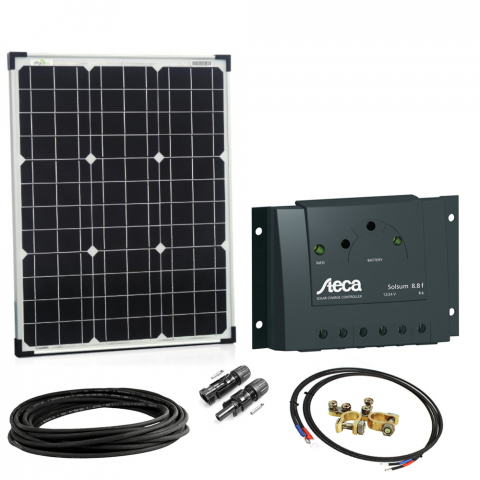 Sisteme fotovoltaice off-grid - Kit fotovoltaic off-grid 50W pentru aplicatii de baza
