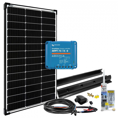 Sisteme fotovoltaice rulota - Sistem fotovoltaic rulota off-grid 100W 12V MPPT mPremium+ L