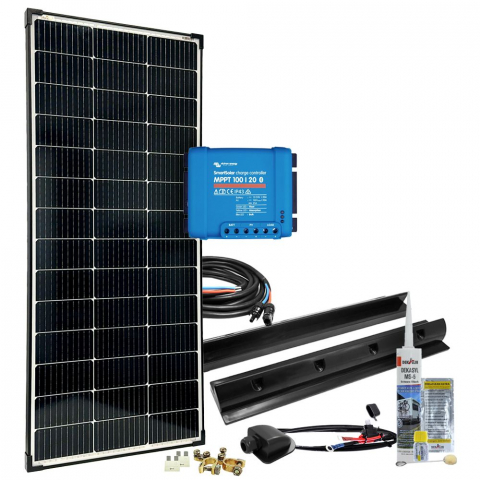 Sisteme fotovoltaice rulota - Sistem fotovoltaic rulota off-grid 150W 12V MPPT mPremium+ XL
