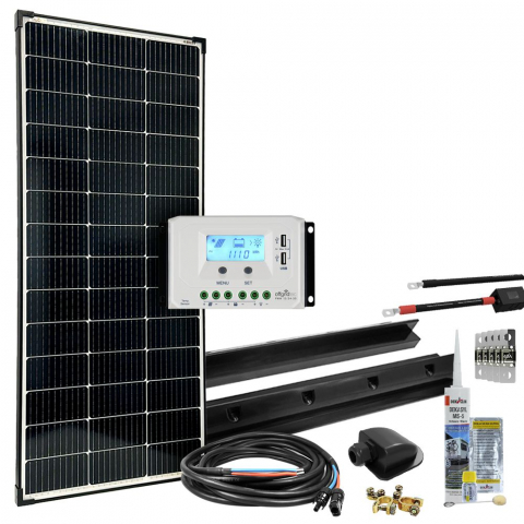 Sisteme fotovoltaice rulota - Sistem fotovoltaic rulota off-grid 150W 12V mPremium-XL