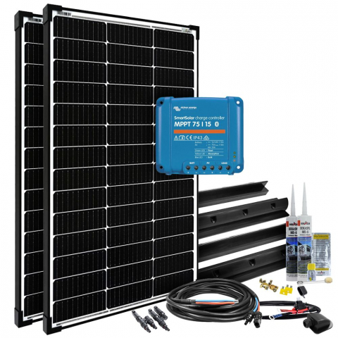 Sisteme fotovoltaice rulota - Sistem fotovoltaic rulota off-grid 200W 12V MPPT mPremium+ L