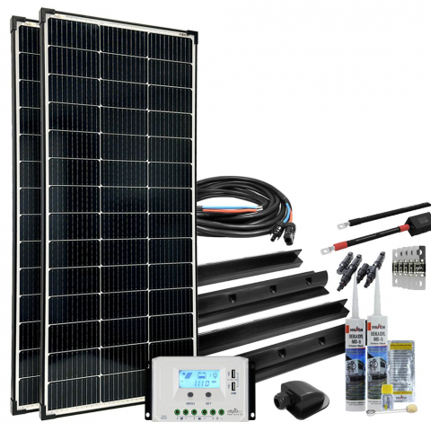 Sisteme fotovoltaice rulota - Sistem fotovoltaic rulota off-grid 300W 12V mPremium XL