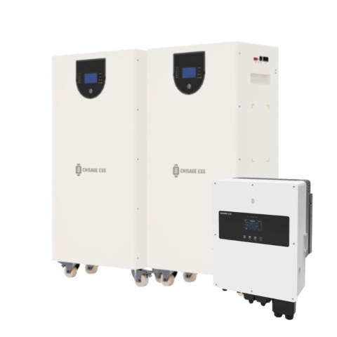 Kituri solare hibrid - Sistem stocare Chisage 32kWh (2 x 16kWh) + invertor hibrid 8kW monofazat MOON16-G Pro + JUP-8G2-LE