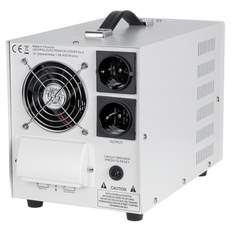 Stabilizator de tensiune automat 10.000VA / 7000W, 150–270V AC, Monofazat, Toroidal, 182 × 312 × 203 mm [1]