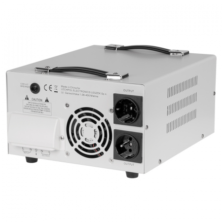 Stabilizator de tensiune cu servomotor 5000 VA / 3500 W, 130 - 260 V AC, Monofazat, 302 x 260 x 146 mm [1]