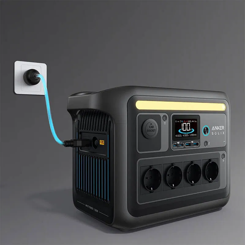 Kit Generator Solar Portabil Anker Solix C1000X 1056Wh 1800W cu Panou Solar 215W [8]