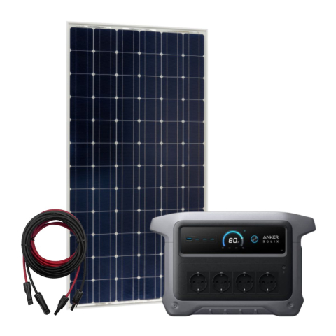 Portable Solar Generators - Kit Generator Solar Portabil Anker SOLIX C1000X Gen2 2000W 1024Wh + Panou Solar 215W
