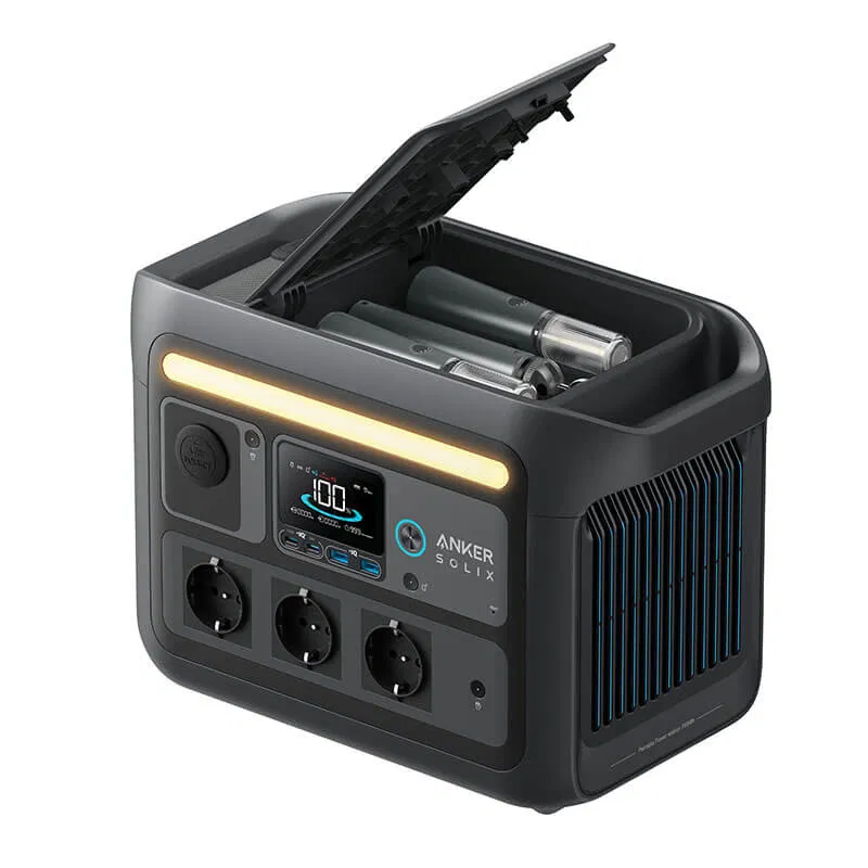 Kit generator solar portabil Anker Solix C800X 768Wh 1200W cu panou solar 215W [9]