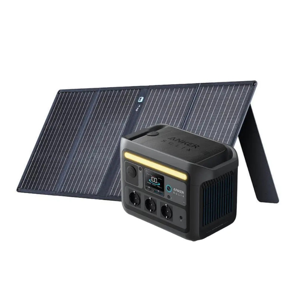 Generatoare Solare Anker - Kit Generator Solar Portabil 768Wh 1200W Anker Solix C800X + panou solar 100W